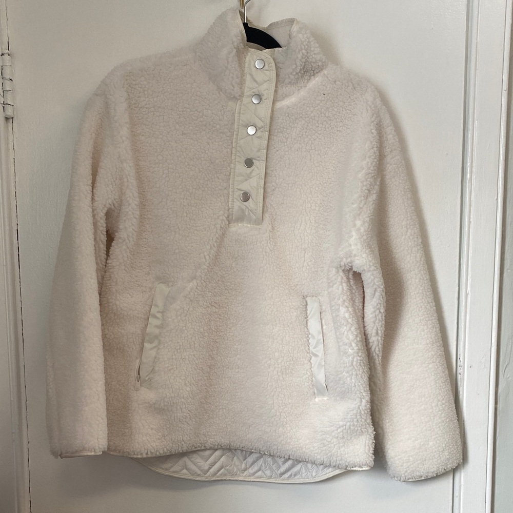Athleta Off-White Teddy Jacket